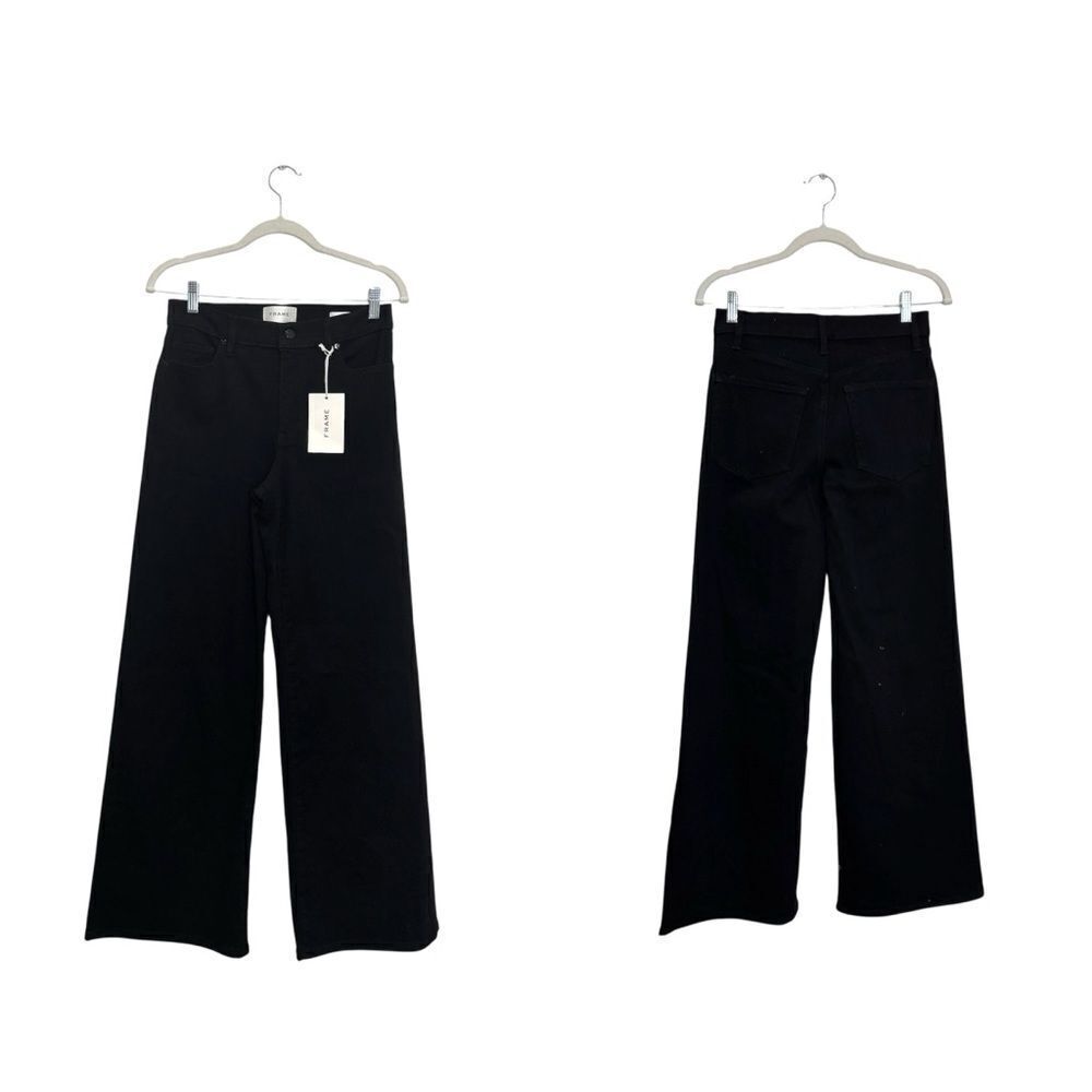 NWT FRAME Le Slim Palazzo in Black - Picture 13 of 16